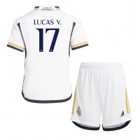 Real Madrid Lucas Vazquez #17 Replika babykläder Hemmaställ Barn 2023-24 Kortärmad (+ korta byxor)